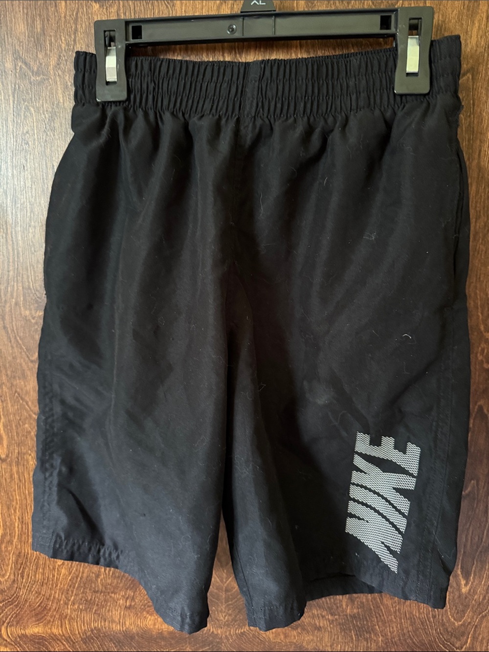 Nike Black Men's Athletic Shorts with Reflective Logo
